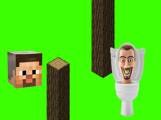 Skibidi Flappy Minecraft Tuvalet Çekimi